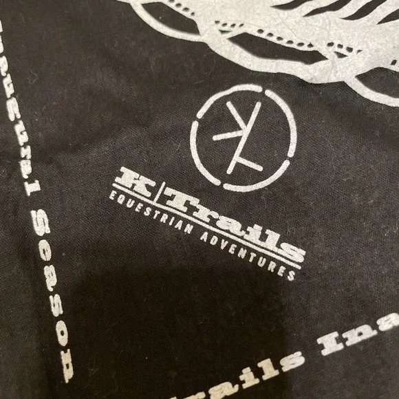K Trails Equestrian Adventures Cotton Handkerchief Square Horse Print - Picture 3 of 3